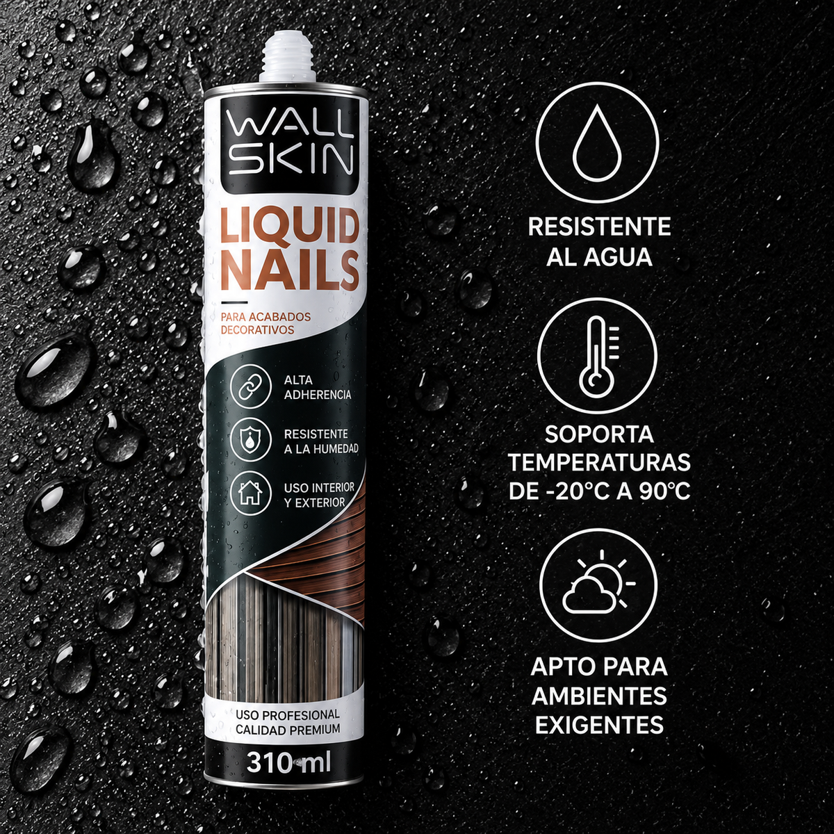 PEGAMENTO LIQUID NAILS - 310ML - BLANCO