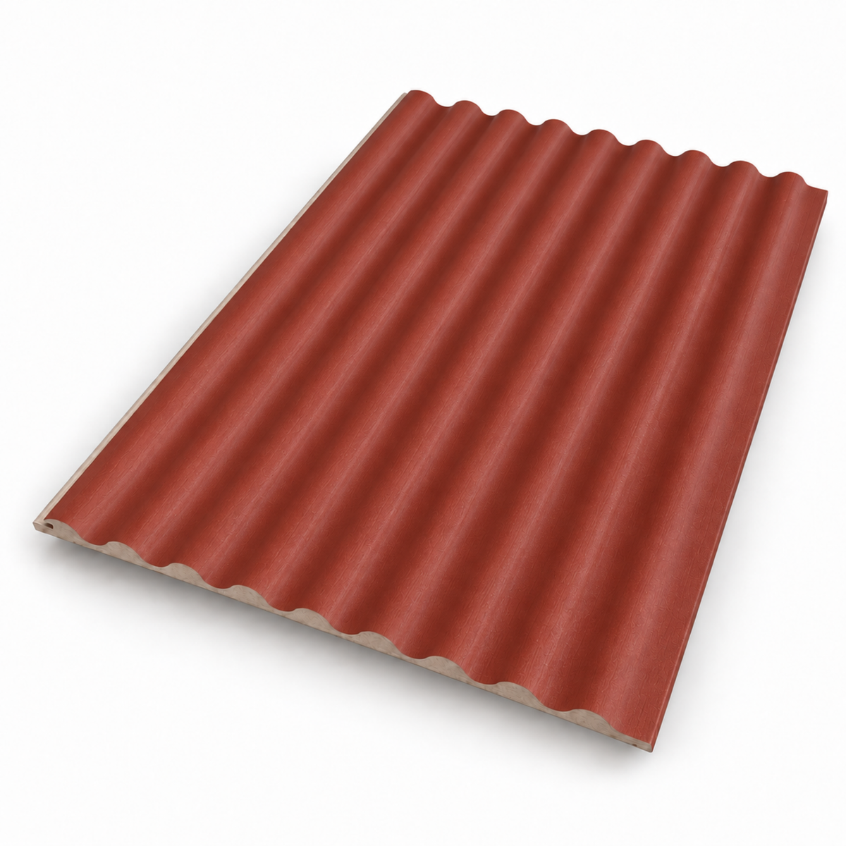 WALL PANEL FULL CORE WAVE – ROJO BEGONIA MATE +++