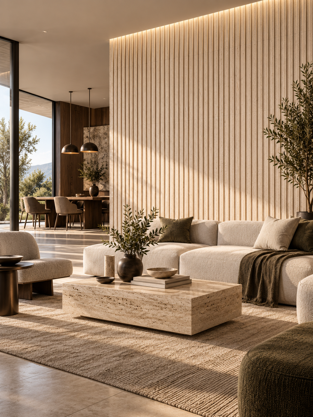 WALL PANEL SLIM – TRAVERTINO +++