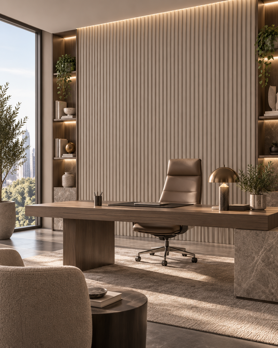 WALL PANEL SLIM – TAUPE ++